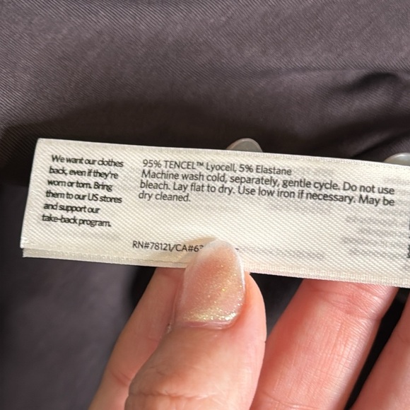 NWT Eileen Fisher Brown Scrunch Neck Blouse Size 2X - Picture 4 of 5